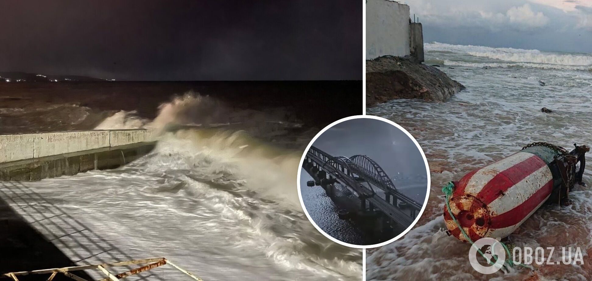 Три баржи затоплены, две – смыты водой: новые детали о разрушении оборонительной линии врага возле Крымского моста