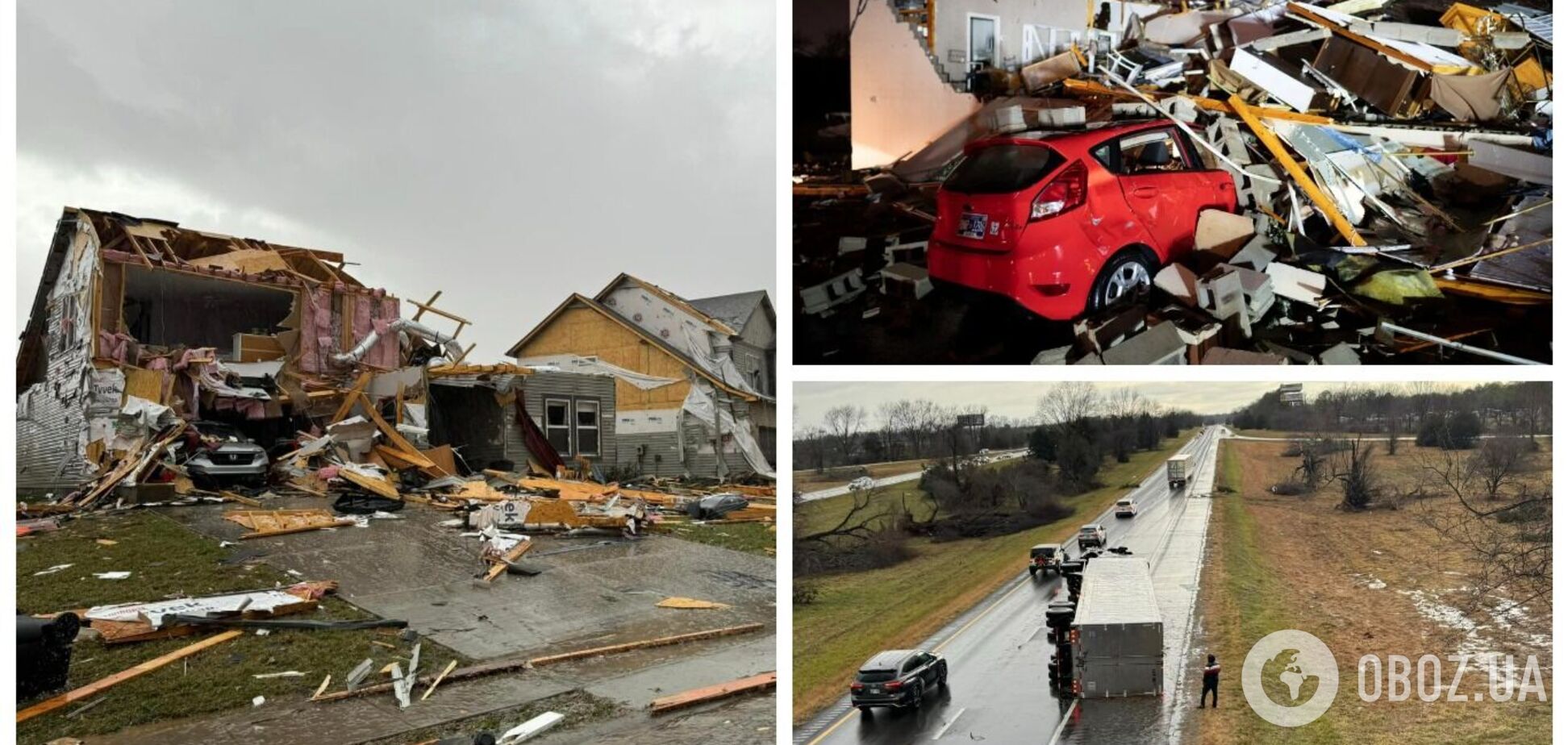 Сносил дома и переворачивал авто: в США из-за мощного торнадо шесть человек погибли, десятки пострадали. Фото и видео