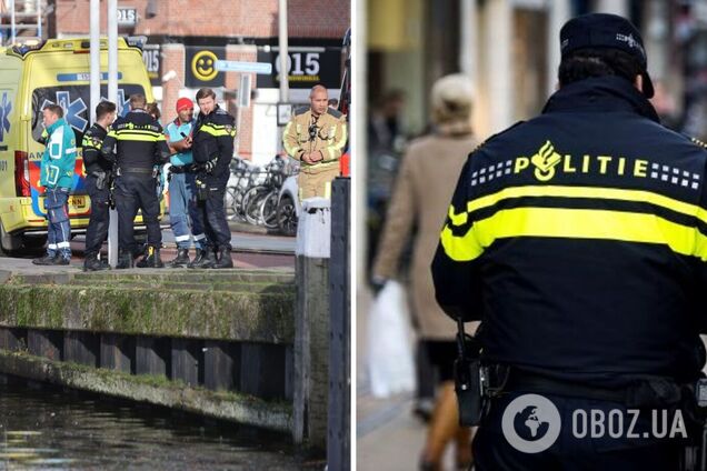 В Нидерландах авто упало в канал: погибли люди. Фото