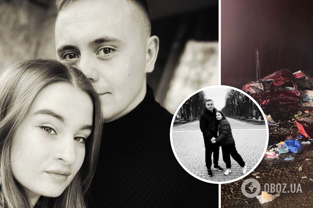 Везли подарки детям: в Харьковской области в ДТП погиб волонтер с беременной женой. Фото