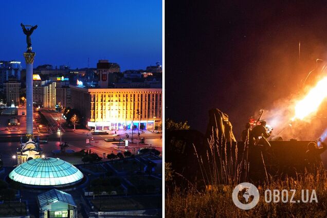 В Киеве прогремели взрывы до объявления тревоги: работала ПВО, обломки ракет упали в нескольких районах. Фото