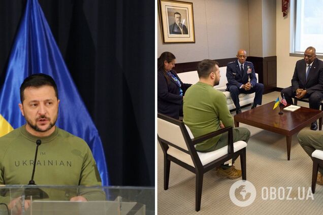 Зеленский начал визит в США со встречи с руководством Пентагона и военной элитой. Фото