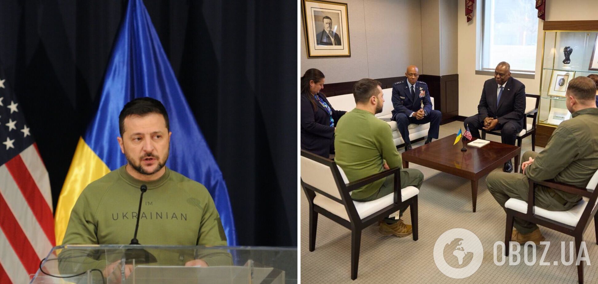 Зеленский начал визит в США со встречи с руководством Пентагона и военной элитой. Фото