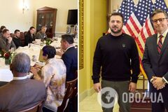 Зеленский в Конгрессе встретился со спикером Палаты представителей Джонсоном и лидерами Демократической партии. Фото и видео