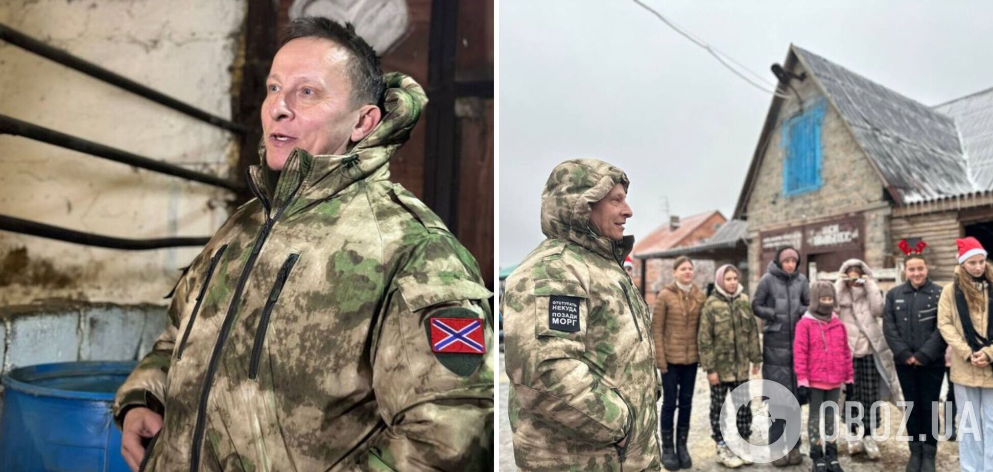 'Відступати нема куди, позаду морг': путініст Охлобистін засвітився на окупованому Донбасі. Фото