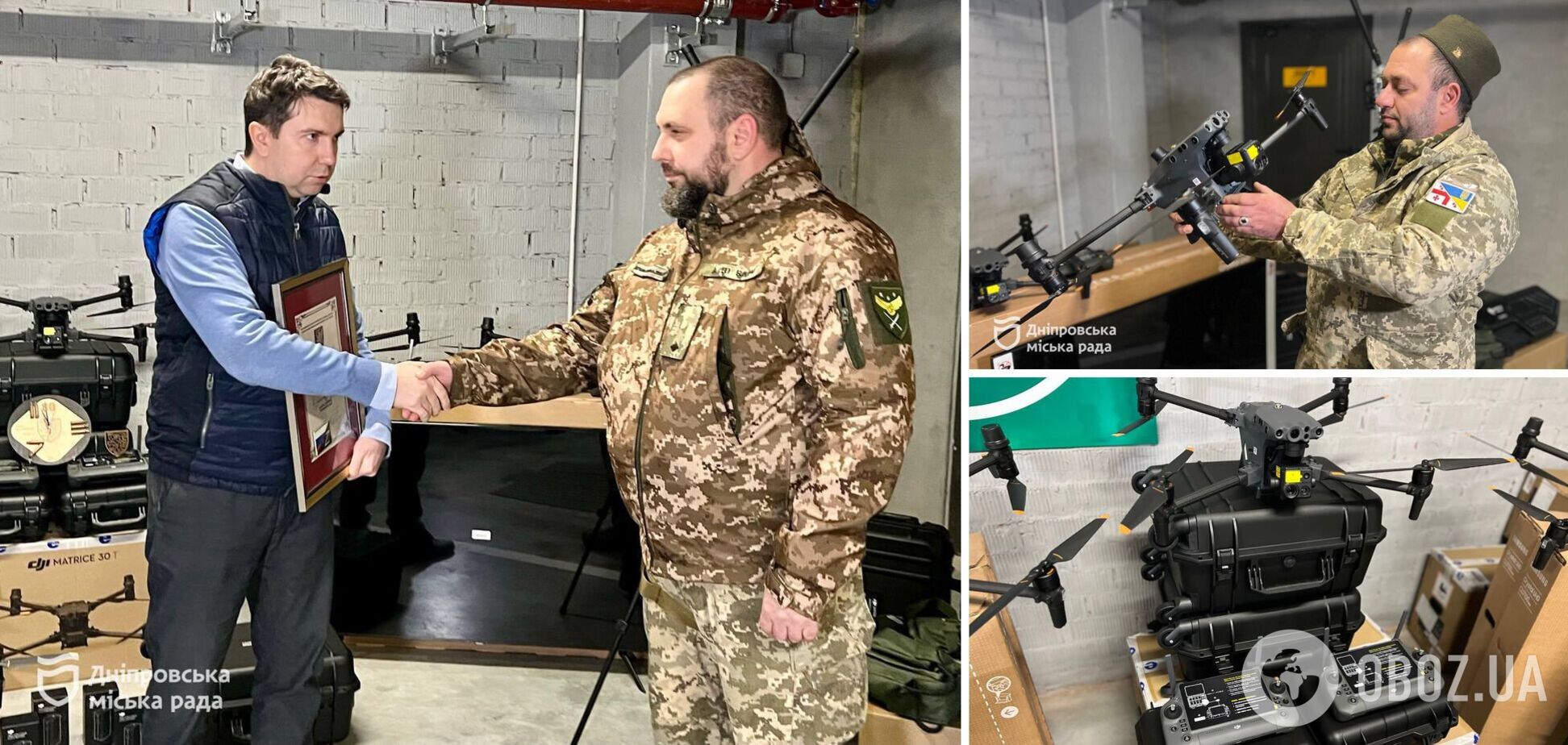 Дрони, антидронові рушниці, станції: Дніпро передало військовим на фронт нову партію техніки