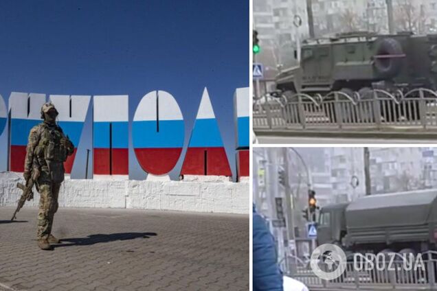 По меньшей мере 13 грузовиков с БК: в Мариуполе зафиксировали переброску техники оккупантами на Бердянское направление. Видео