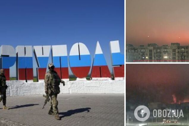 Чуло все місто: в окупованому Маріуполі пролунали вибухи і розгорілася пожежа. Фото