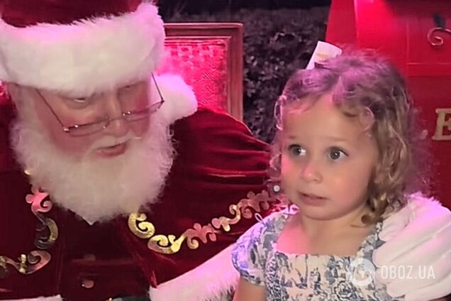 'Хочешь сесть мне на колени?' Видео с Сантой и трехлетней девочкой стало вирусным: что она ответила