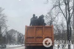 Коммунальщики убрали еще один советский памятник