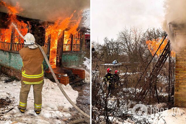 Спасатели потушили пожар в доме