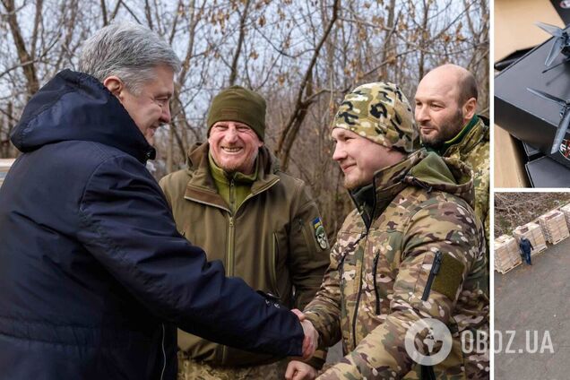 Мы 'вымели' все склады в Европе, от Лиона до Дублина: Порошенко передал военным сотни тысяч грелок и 300 FPV-дронов