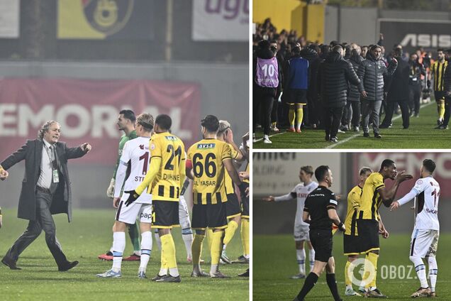 Новий скандал у Туреччині. Президент клубу образився на гол і забрав футболістів із поля. Відео