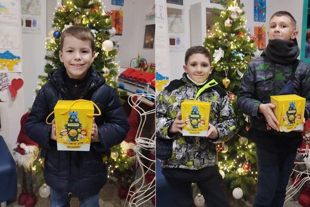 Маленькие мариупольцы во Львове получили подарки к Рождеству и Новому году от Фонда Рината Ахметова