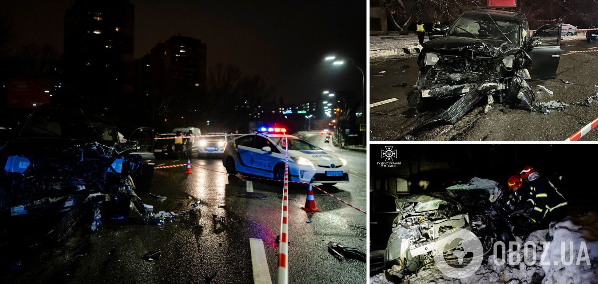 На Печерську у Києві водій-іноземець напідпитку врізався в інше авто: є загиблі. Фото