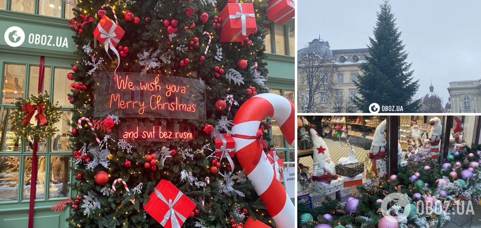 Во Львове установили новогоднюю елку: город активно готовится к Рождеству. Фоторепортаж