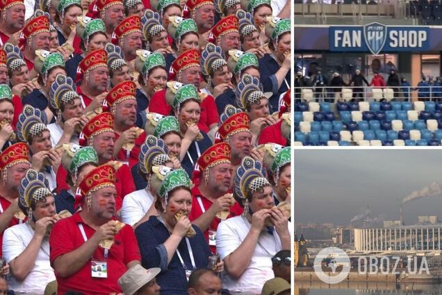 В России установили 'мировой рекорд' по хороводу в кокошниках вокруг футбольного поля. Видео