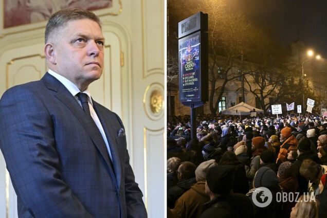 У Словаччині масові протести проти уряду Фіцо: на вулиці вийшли тисячі людей