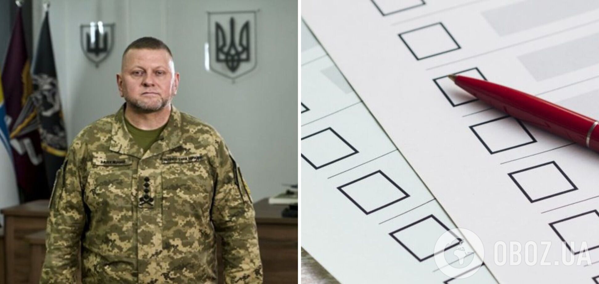 Скільки українців довіряють Залужному і як ставляться до його можливої відставки: опитування показало цифри