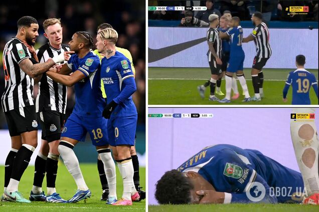 Мудрик спровоцировал стычку в матче Кубка Английской лиги. Видео