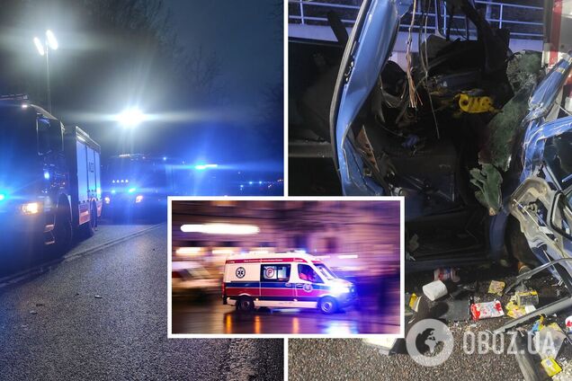 В Польше микроавтобус с украинцами влетел в грузовик: один человек погиб, восемь пострадали