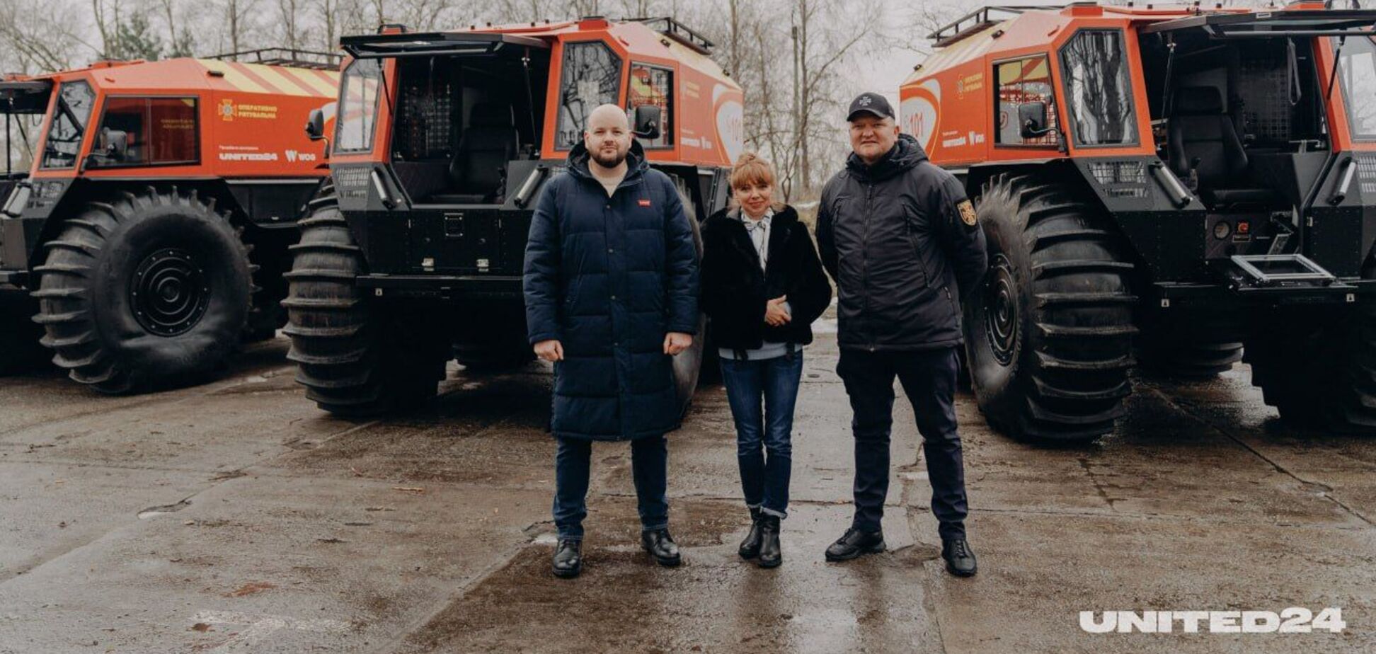 Спасение гражданских и военных: ГСЧС получили еще 3 спасательных вездехода от WOG и UNITED24