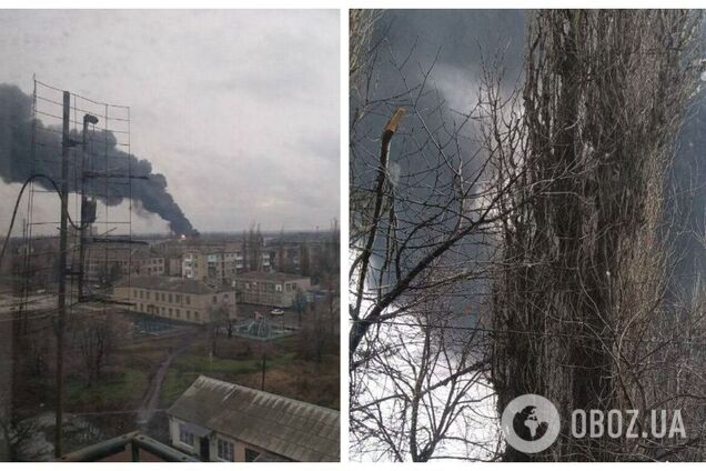 В Иловайске взорвалось нефтехранилище оккупантов, начался пожар. Фото