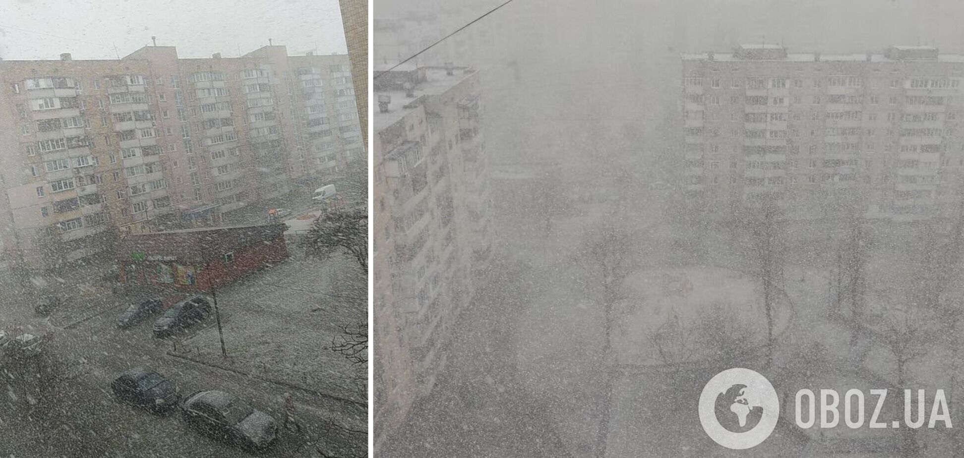 Київ накрив снігопад