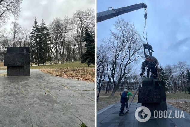 Монумент демонтували та вивезли