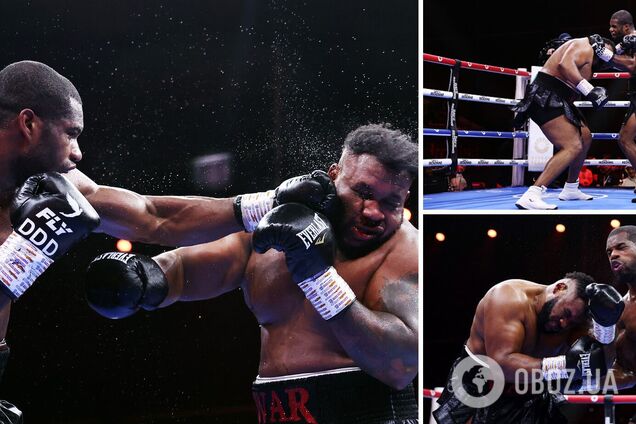 Жертва Усика нокаутом вырубил непобедимого супертяжеловеса за 10 секунд до конца боя. Видео