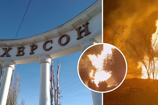 Вражеский обстрел Херсона