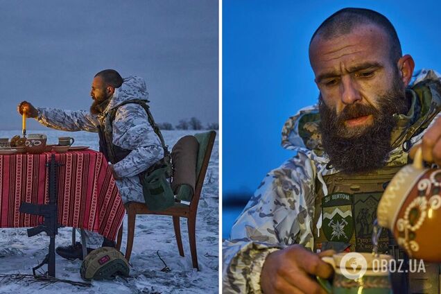 Военный фотограф растрогал 'праздничными' снимками защитников, которые не могут приехать на Рождество домой