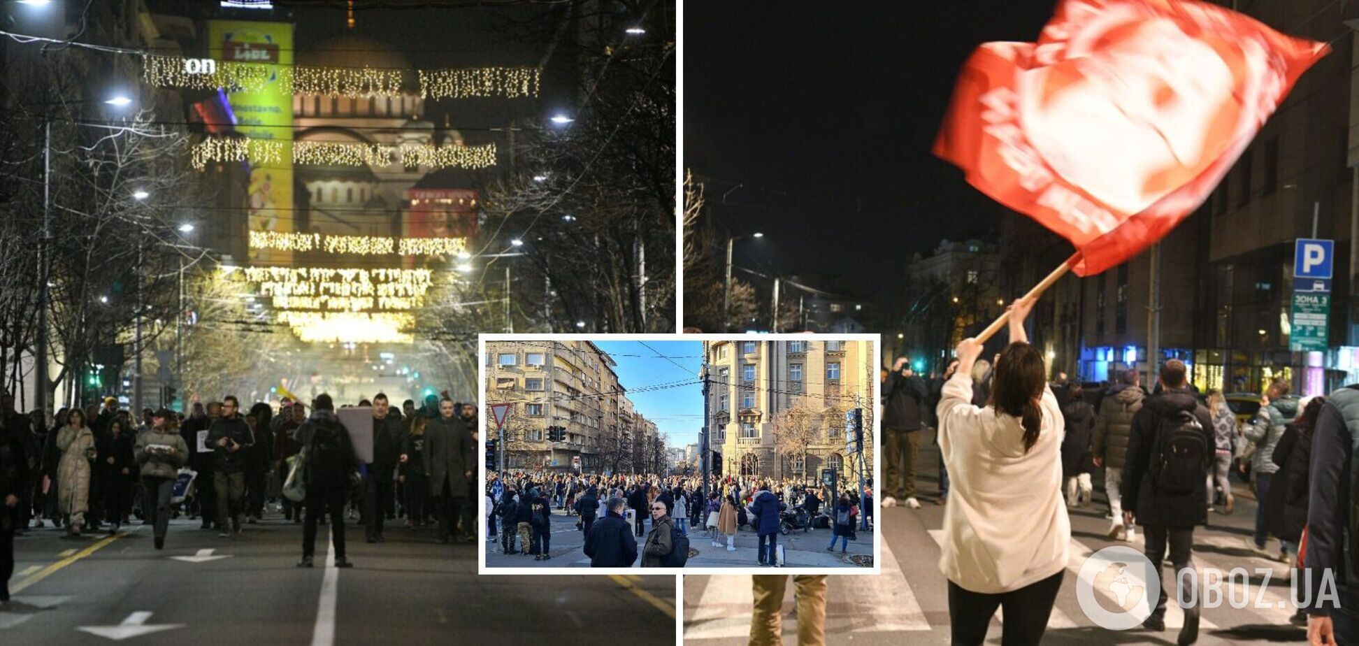 В столице Сербии протестующие начали блокаду движения и штурм мэрии: что происходит. Фото и видео