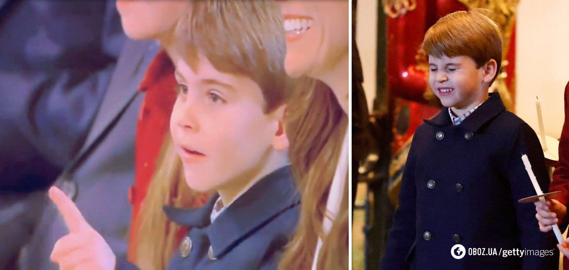 Штовхнув маму і показав пальцем: 5-річний принц Луї замилував публіку на різдвяному концерті. Відео