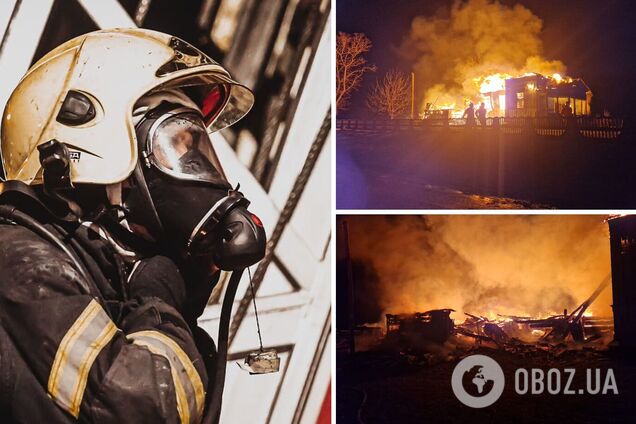 Спасатели тушили огонь на площади 300 квадратных метров