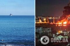 Після нічних вибухів із бухти Феодосії забрались два російські кораблі – ЗМІ