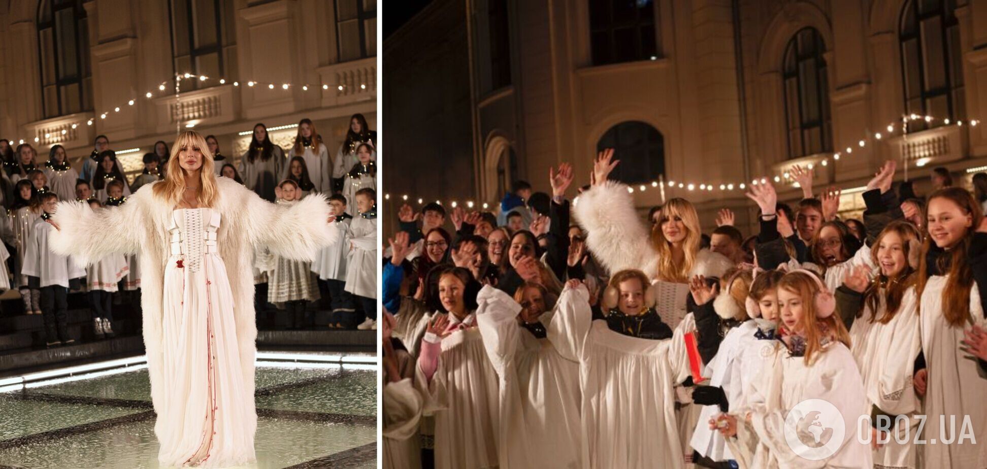 Лобода спела Щедрик в сопровождении 100 талантливых детей из Украины и Латвии