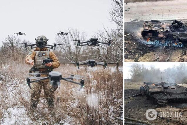 'Армия дронов' за неделю поразила около 400 опорных пунктов и более 100 единиц техники армии РФ. Инфографика