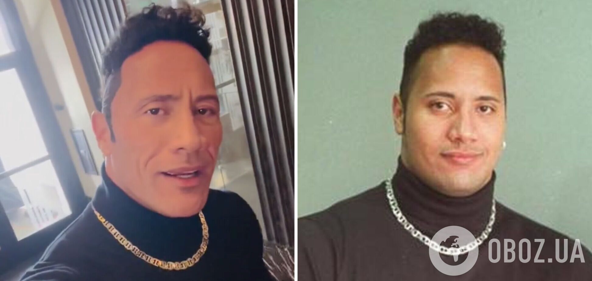 Дуейн 'Скала' Джонсон повторил свой образ 1996 года на 'абсурдном фото', над которым долго смеялся