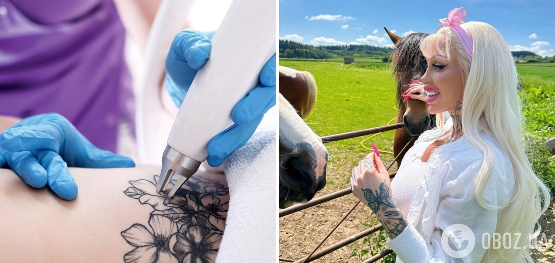 Модель OnlyFans, яка витратила 200 тисяч доларів, щоб стати лялькою 'Барбі', видалила всі татуювання. Фото до і після