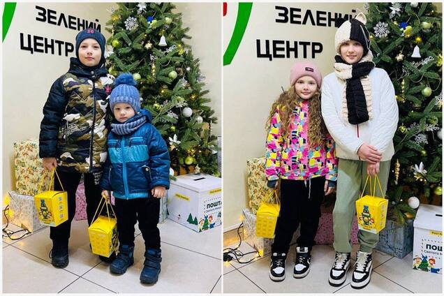 Дети-переселенцы в Запорожье получили новогодние подарки от Фонда Рината Ахметова