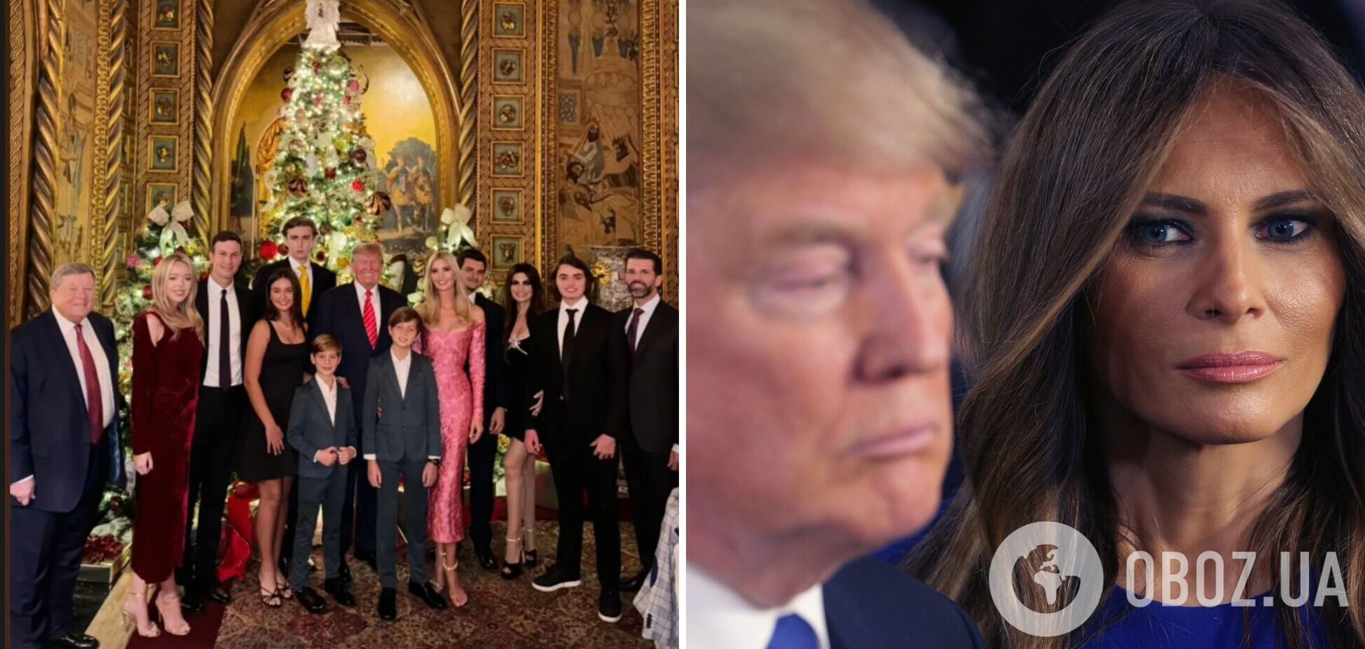 Где Мелания? Рождественское фото большой семьи Трампа озадачило сеть