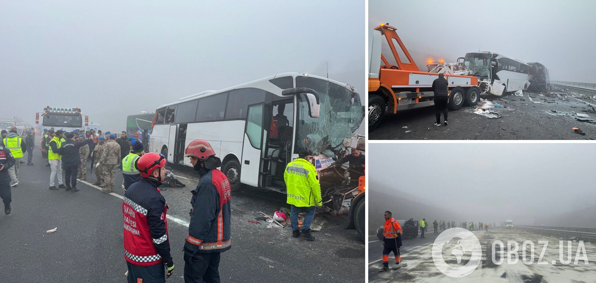В Турции произошло масштабное ДТП: десять человек погибли, более 60 пострадали. Фото