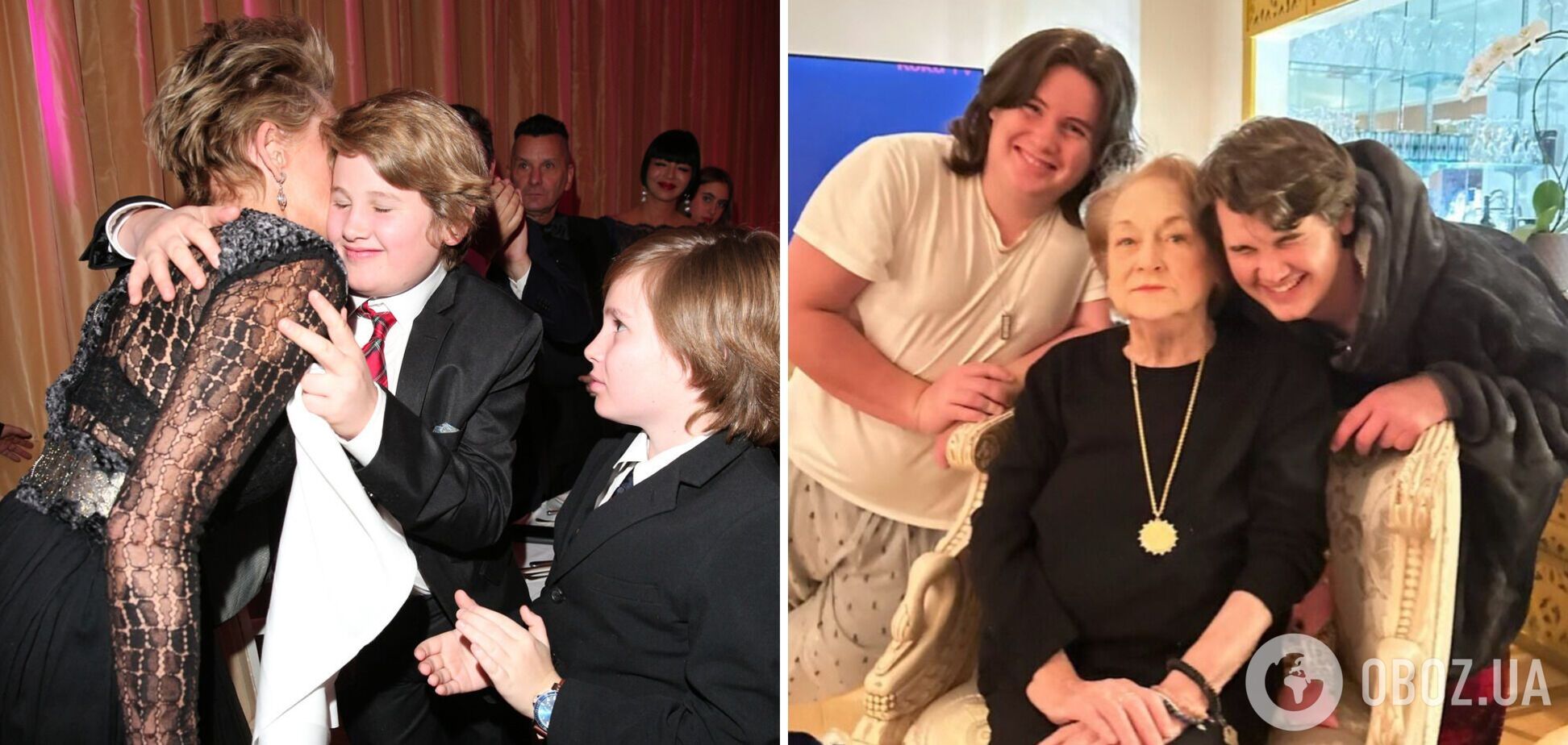 Шэрон Стоун на редких фото показала младших сыновей, которых усыновила более 16 лет назад: актриса долго прятала их от фанатов