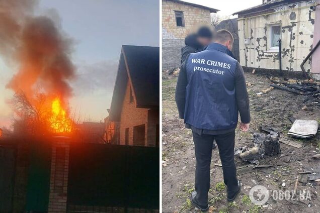 Последствия ракетного обстрела