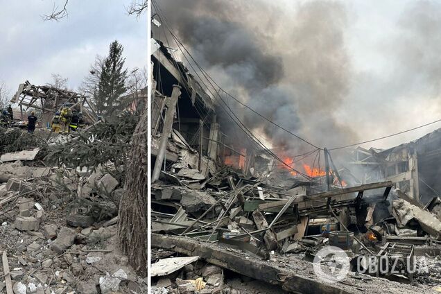 Россия нанесла массированный удар по Запорожью, есть разрушения: восемь человек погибли, есть раненые. Фото