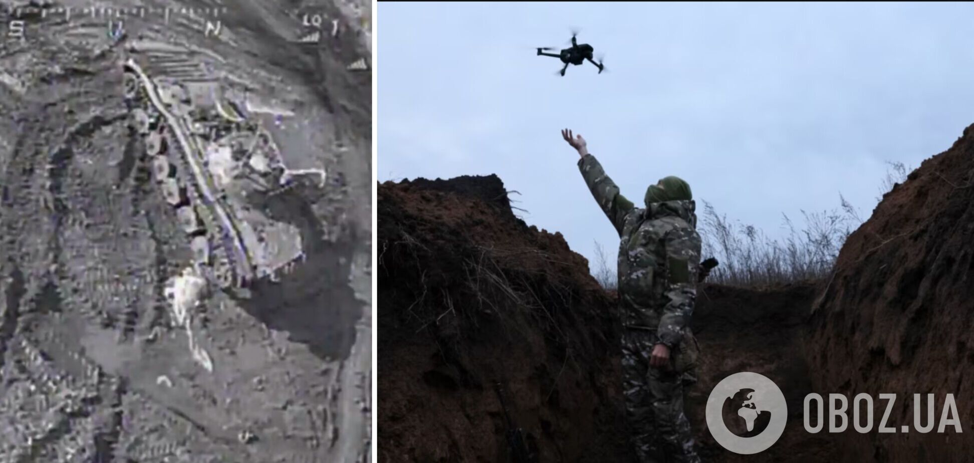 Українські воїни дроном-камікадзе знищили ворожу БМП: момент прильоту показали на відео