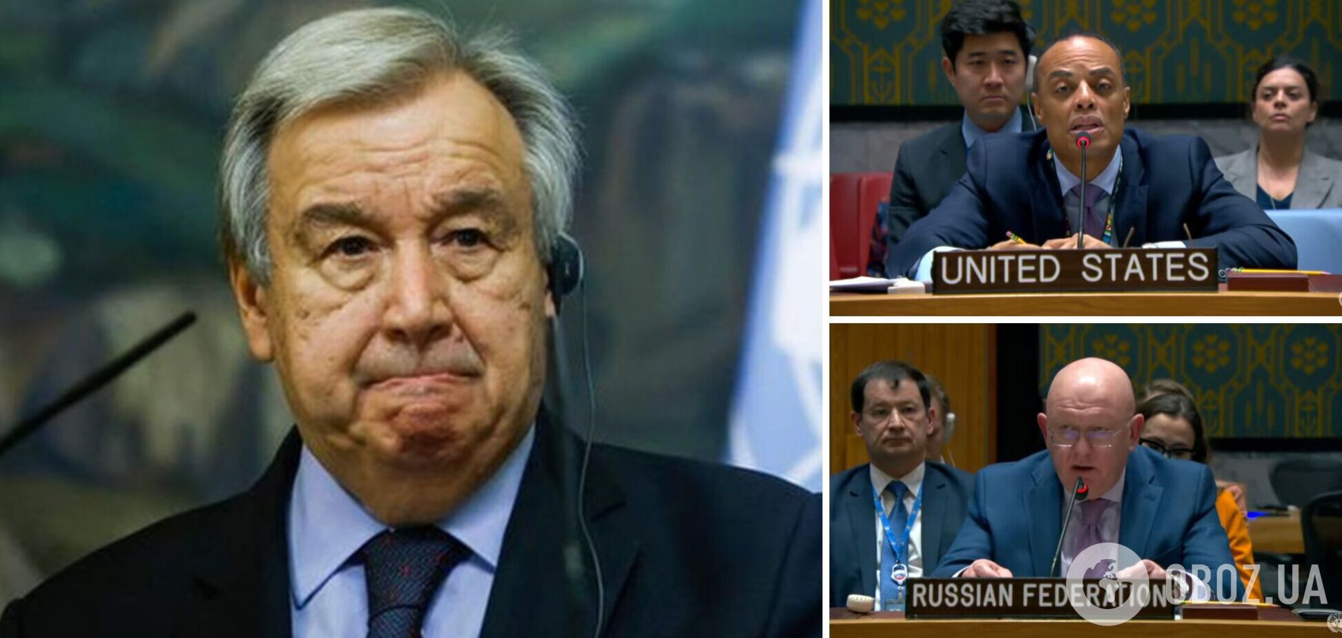 Экстренное заседание Совбеза ООН: Гутерреш 'решительно осудил' ракетную атаку РФ, Небензя призвал Запад 'ждать самых плохих новостей'
