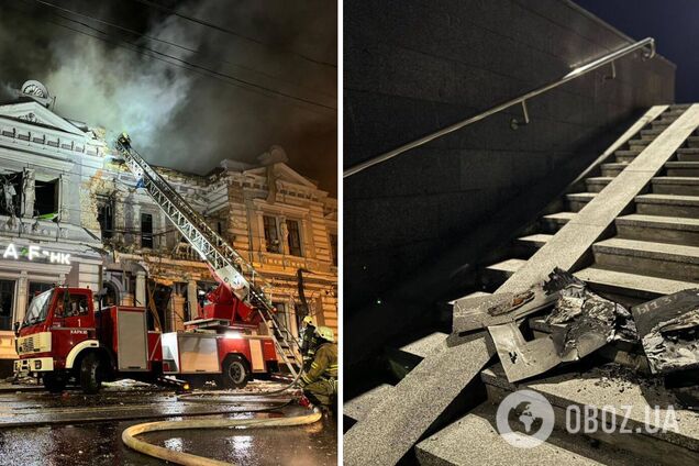 В Харькове снова слышали взрывы: город атаковали вражеские БПЛА, есть прилеты в жилые дома. Фото