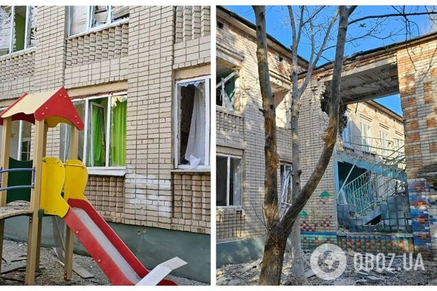 Оккупанты ударили по детсаду в Херсоне, пострадал один человек. Фото